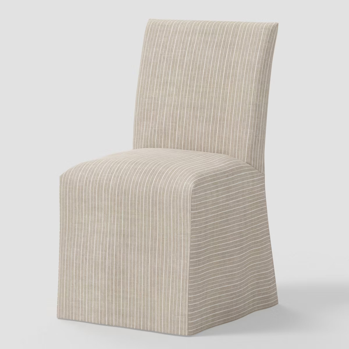Kay Dining Chair Replacement Slipcover Only in Pinstripe Linen - Threshold™ | Target