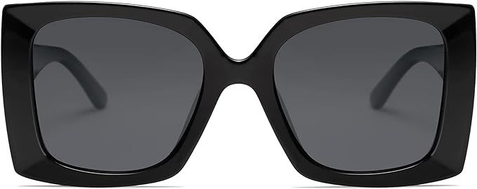 SOJOS Retro Square Polarized Womens Sunglasses Trendy Oversized Large Women's UV Protection Big S... | Amazon (US)