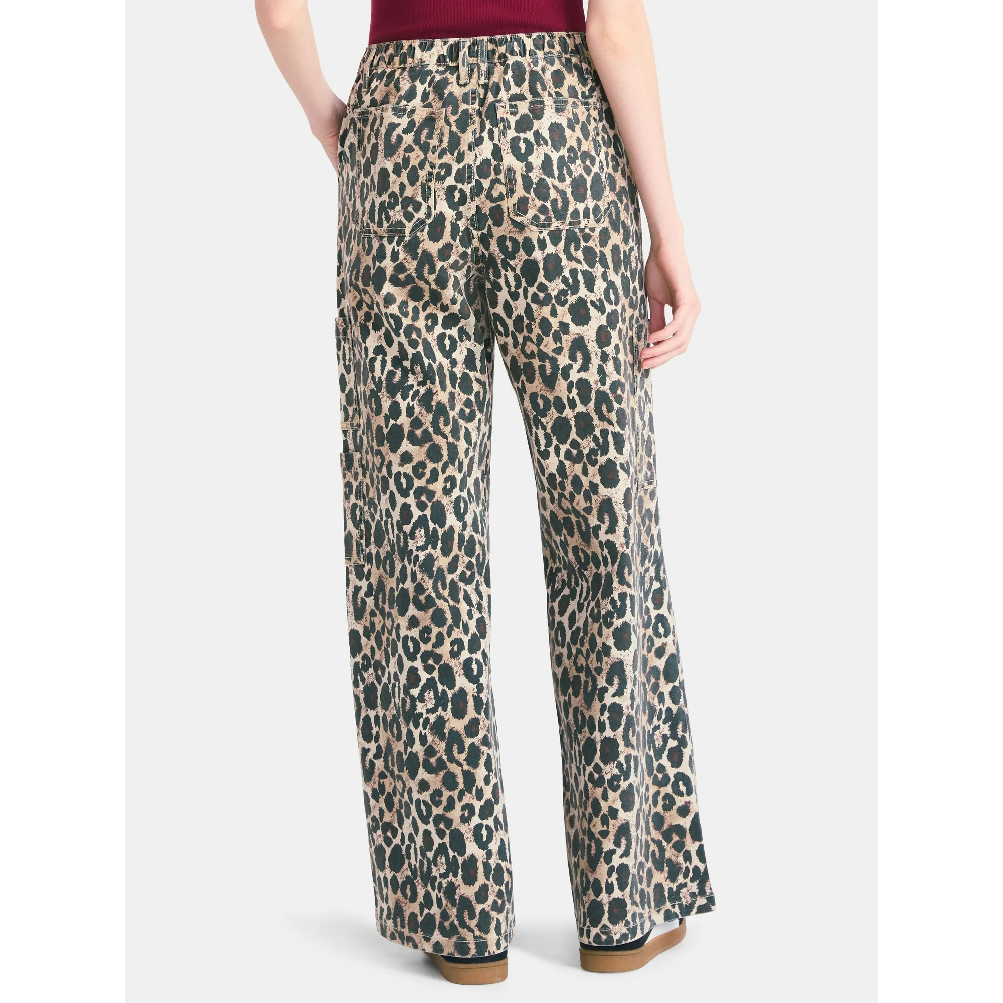 No Boundaries Wide Leg Cargo Pants, 31.5'' Inseam, Women's | Walmart (US)