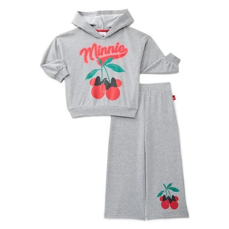 Minnie Mouse Toddler Girls Long Sleeve Graphic Hoodie and Matching Sweatpants Set, 2-Piece, Sizes 12M-5T | Walmart (US)