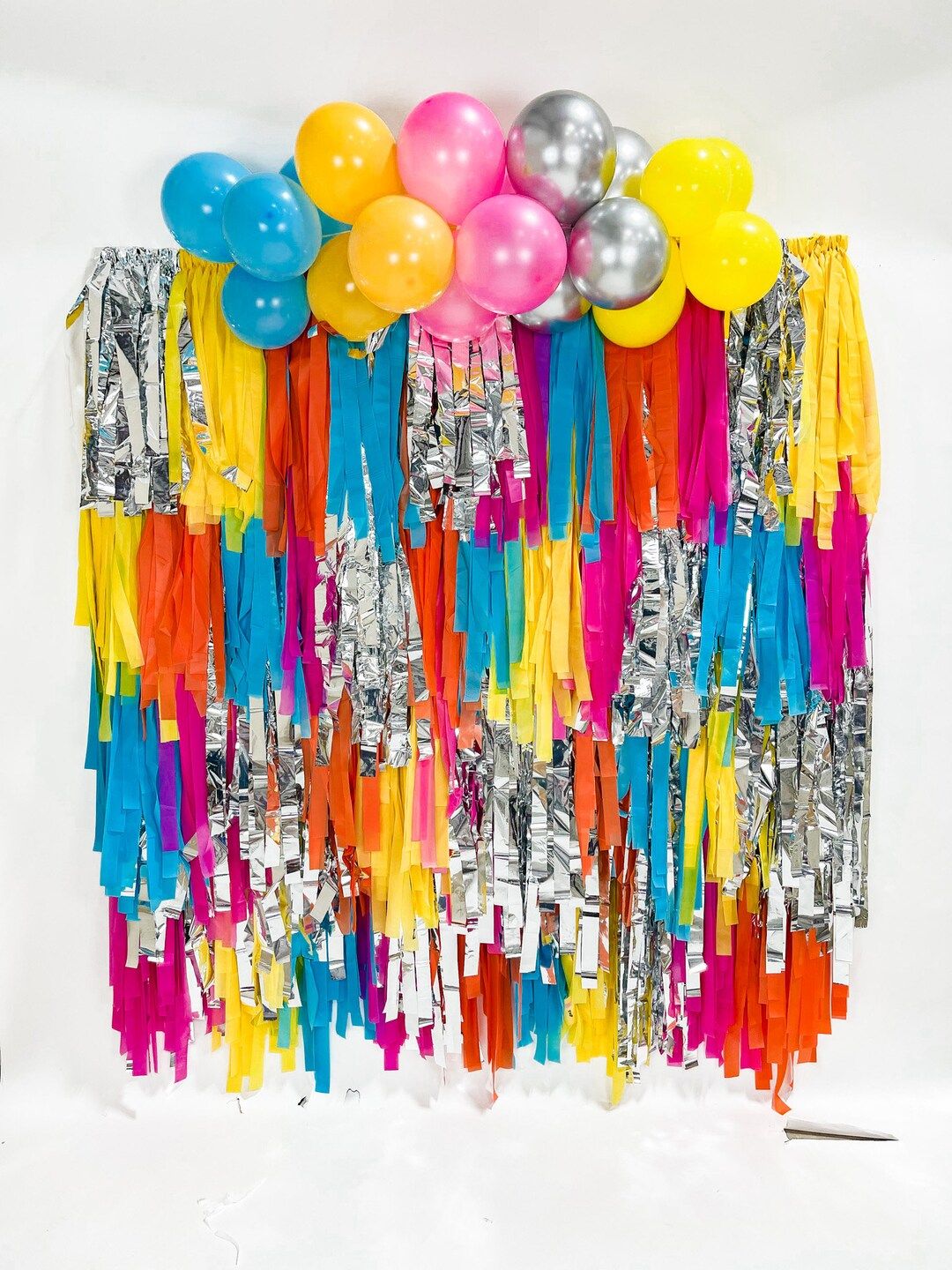 Neon Birthday Party Decorations  Fringe Backdrop Bachelorette - Etsy | Etsy (US)