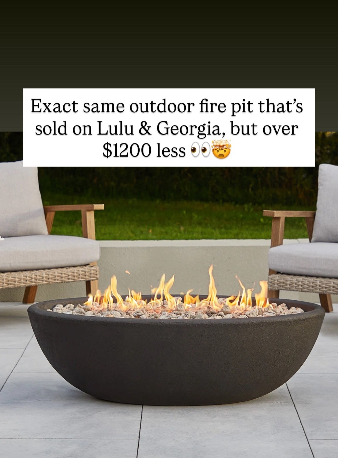 This outdoor fire pit is the exact one that’s sold on Lulu & Georgia but over $1200 less! 

#LTKHome #LTKSaleAlert