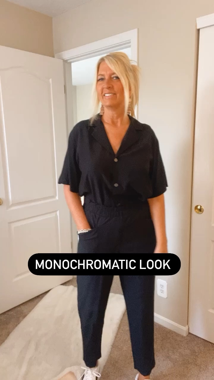 Monochromatic black outfit 
Pairing with straw belt 
And the cutest platform sneakers 

Wearing medium in both top and pants. And sells in multiple colors. 


#LTKunder100 #LTKunder50 #LTKstyletip