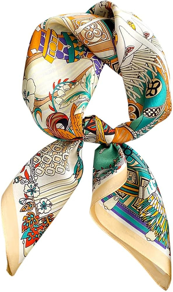 FEIBOON 100% Pure Mulberry Silk Scarfs 26"x26" Square Scarf Women Neckerchief Headscarf hair scar... | Amazon (US)