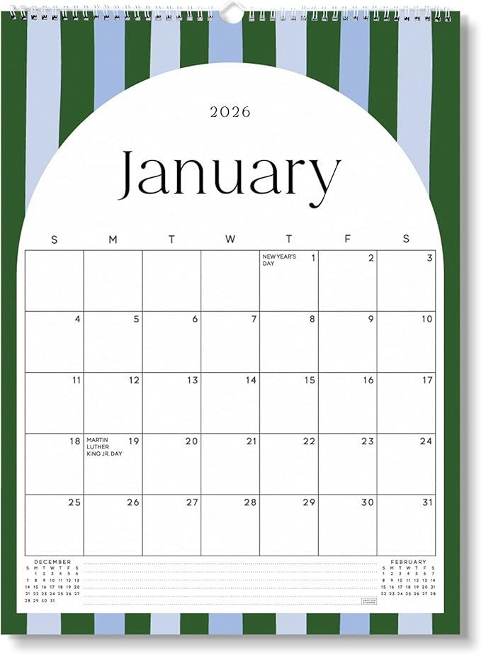 S&O Palm Beach Arc Wall Calendar from January 2026-June 2027 - Tear-Off Monthly Calendar - 18 Mon... | Amazon (US)