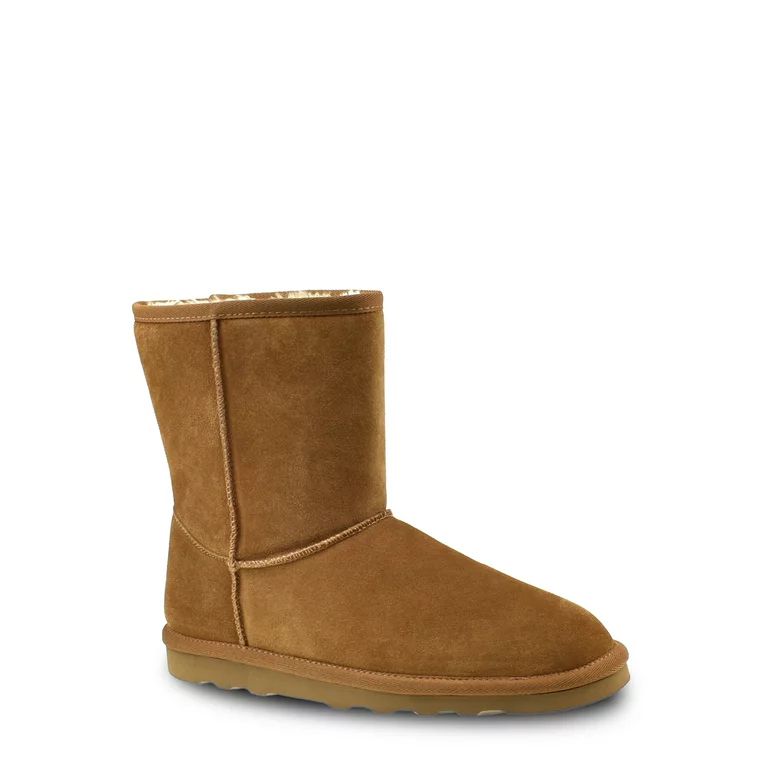 Time and Tru Women's Genuine Suede Boots - Walmart.com | Walmart (US)