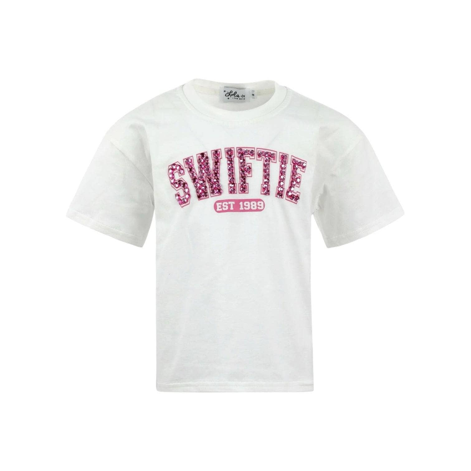 Rose Crystal Swiftie Tee – Teen/Women M | Lola + The Boys