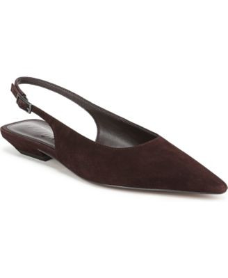 Sam Edelman Women's Netty Slingback Flats - Martini Olive Suede | Macy's