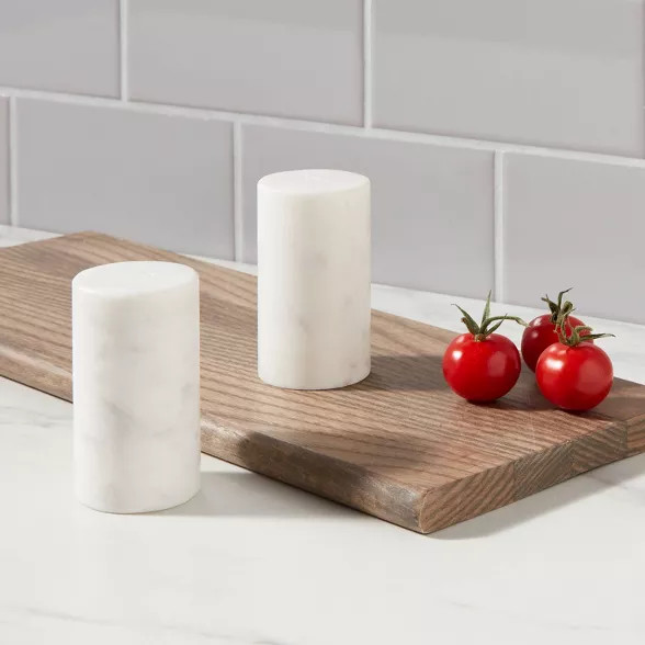 2pc Marble Salt and Pepper Shaker Set - Threshold™ | Target