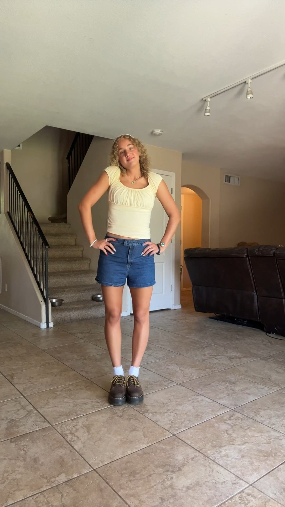 ootd

- everything tagged isn’t exactly the same, couldn’t find exact yellow top from brandy melville 