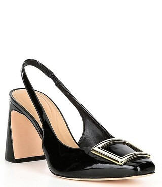 Antonio Melani Elisa Ornament Buckle Detail Patent Leather Slingback Dress Pumps | Dillard's | Dillard's