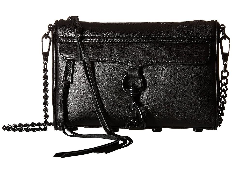 Rebecca Minkoff Mini Mac (Black) Cross Body Handbags | Zappos