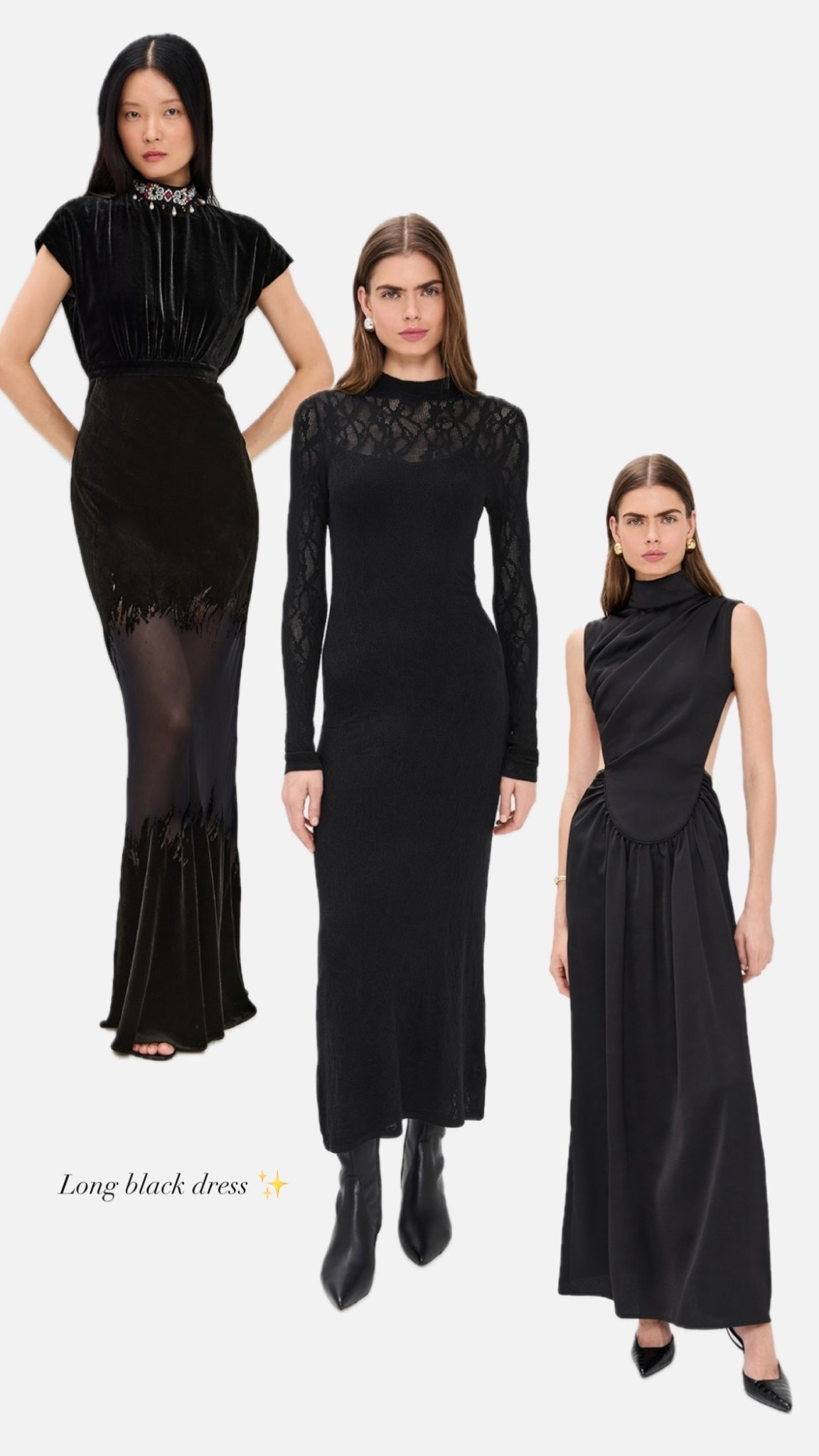 Long black dress — daily edit cover from Found by Em