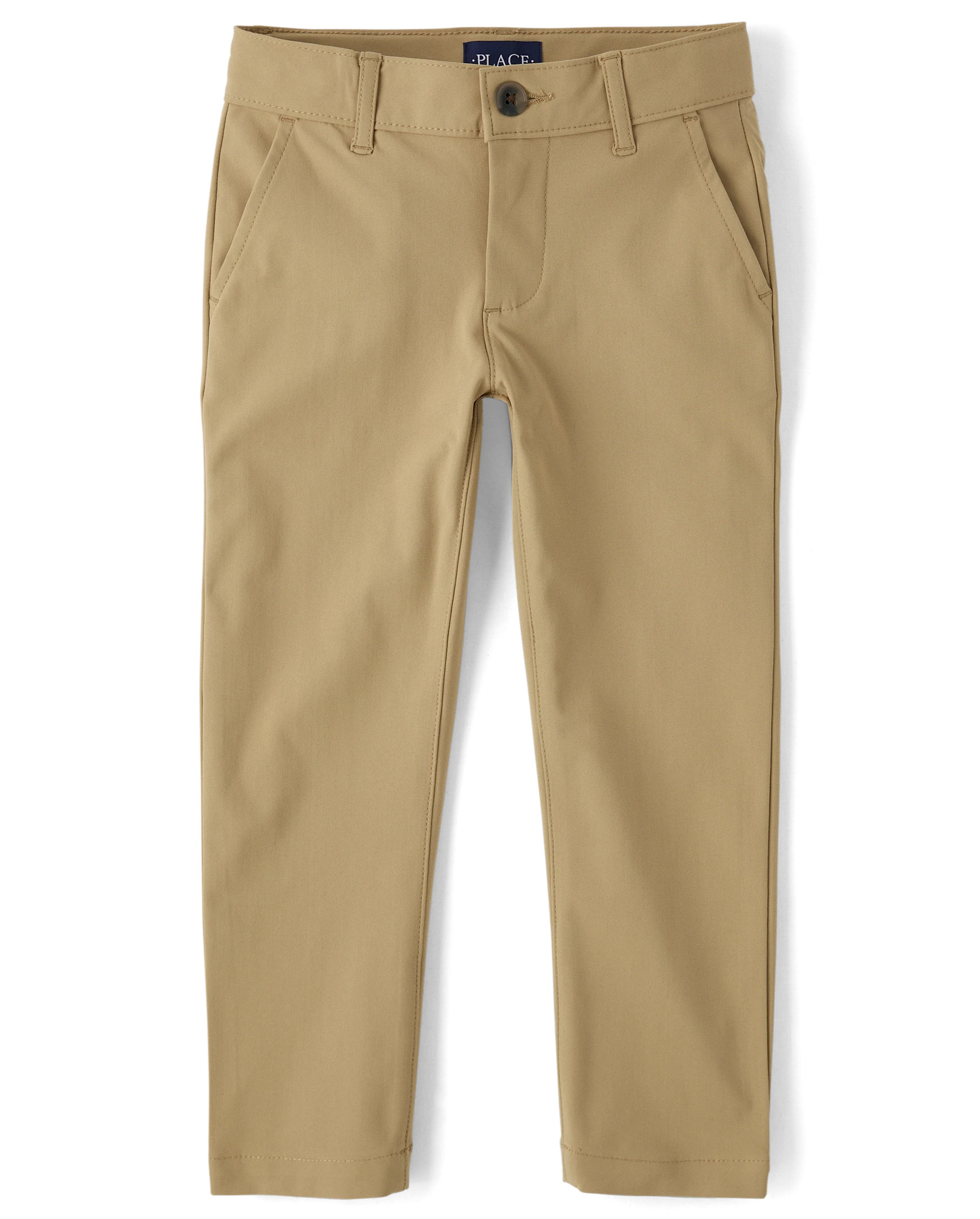 Boys Uniform Quick Dry Skinny Chino Pants - flax | The Children's Place