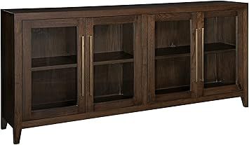 Signature Design by Ashley Balintmore Modern Accent Cabinet, Dark Brown | Amazon (US)