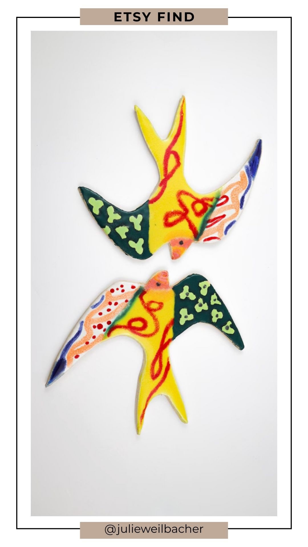 Want a tile that’s as ready for a backsplash as it is for a mosaic masterpiece? ✨ 

This handmade ceramic “bird-field” mosaic tile is perfect for mosaic artists, mixed-media makers, or anyone dreaming up a creative backsplash, garden stepping stone, or mosaic tabletop. Great as a bold centerpiece or mixed with other pieces to build something totally unique.

For mosaic tips, tutorials, inspiration, and so much more please visit my YouTube channel: YouTube.com/julieweilbacher. Follow @julieweilbacher on Instagram for all things mosaic art.

#homedecorideas #coastaldecor #kitchendecor #eclecticdecor #mosaic #mixedmediaart #peacedove #tileart #artisticdecor #gardenart #mosaictable #backsplash #uniquedecor #giftsforbirdlovers

#LTKHoliday #LTKHome