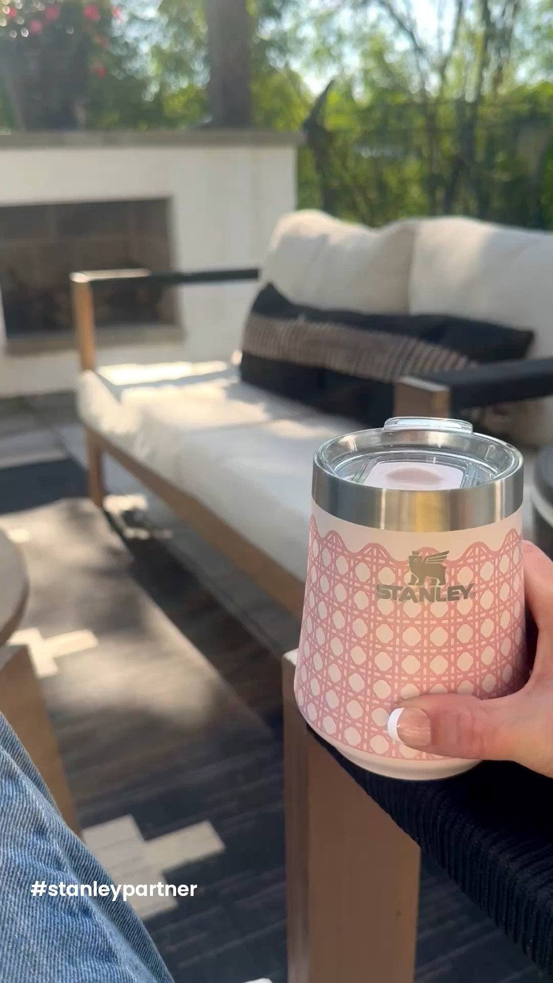 #ad Patio season is here and I’ve got the cutest new Stanley wine tumbler to sip from. The lid keeps bugs out and prevents spills. It’s got a slight texture to it, which I find oddly satisfying and the print is adorable. Now I can feel fancy, no matter what I’m drinking!

@stanley_brand #stanleypartner @Shop.LTK