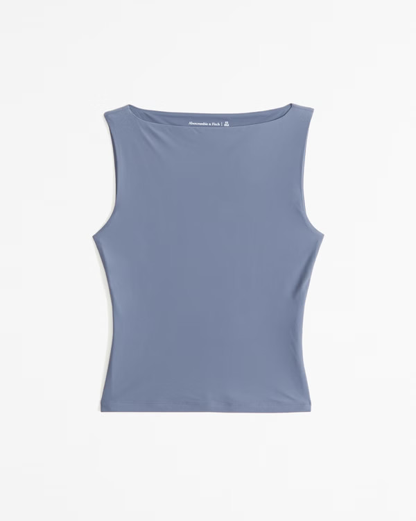 Soft Matte Seamless Slash Top | Abercrombie & Fitch (US)