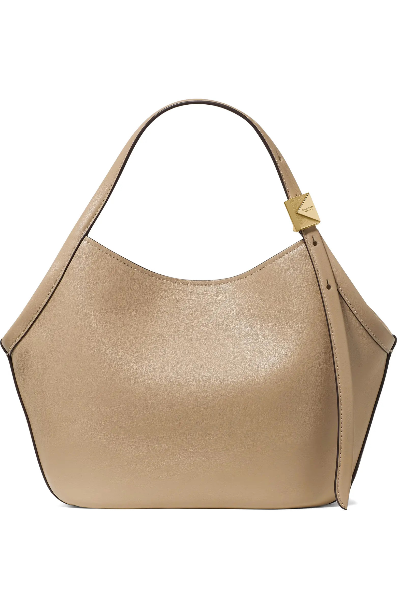Kate Spade New York small deco fine grain leather tulip top handle bag | Nordstrom | Nordstrom