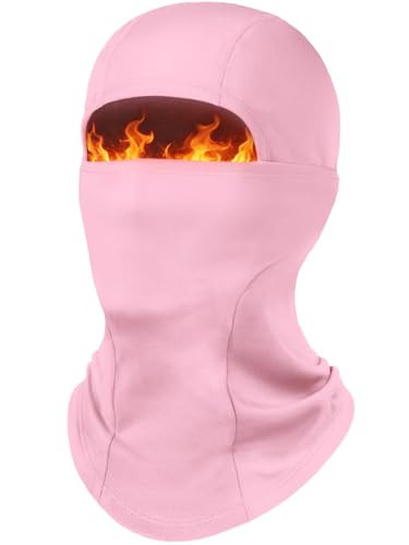 Fuinloth Ski Mask Balaclava Pro, Cold Weather Windproof Thermal Shiesty Motorcycle for Men/Women Light Pink | Amazon (US)