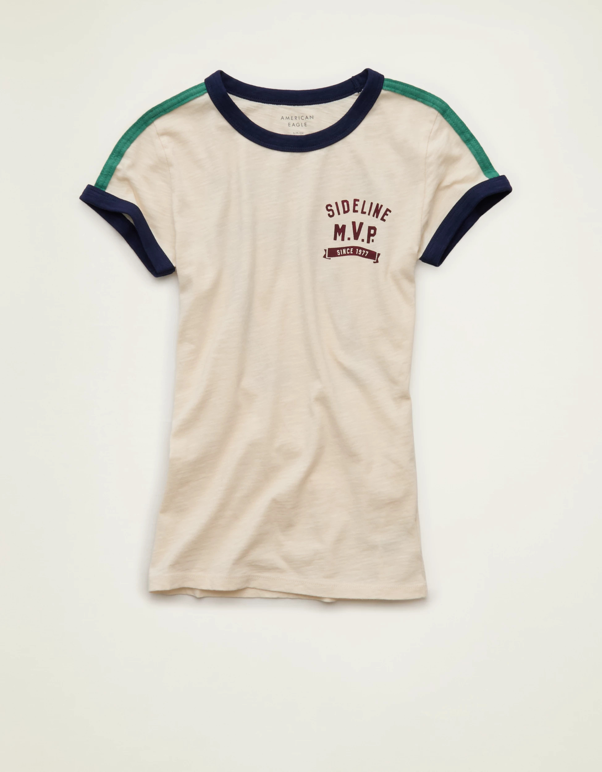 AE Fitted Graphic Ringer T-Shirt | American Eagle Outfitters (US & CA)