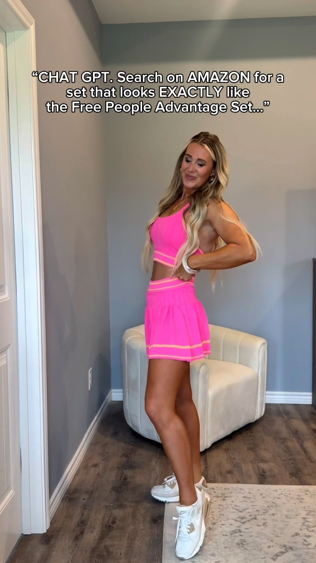 For reference, I’m 5‘7“ 145 pounds. Wearing a size medium. ￼

“Chat gpt. Search on Amazon for a new release athletic set that looks EXACTLY like the free people advantage set…”
.
.
.
.
.
Amazon athletic set, Amazon look for less, free people look for less, workout outfit, Disney outfit, Amazon, Disney ears, must have viral jewelry, Amazon workout outfit

#LTKActive #LTKSaleAlert #LTKfitnessgoals