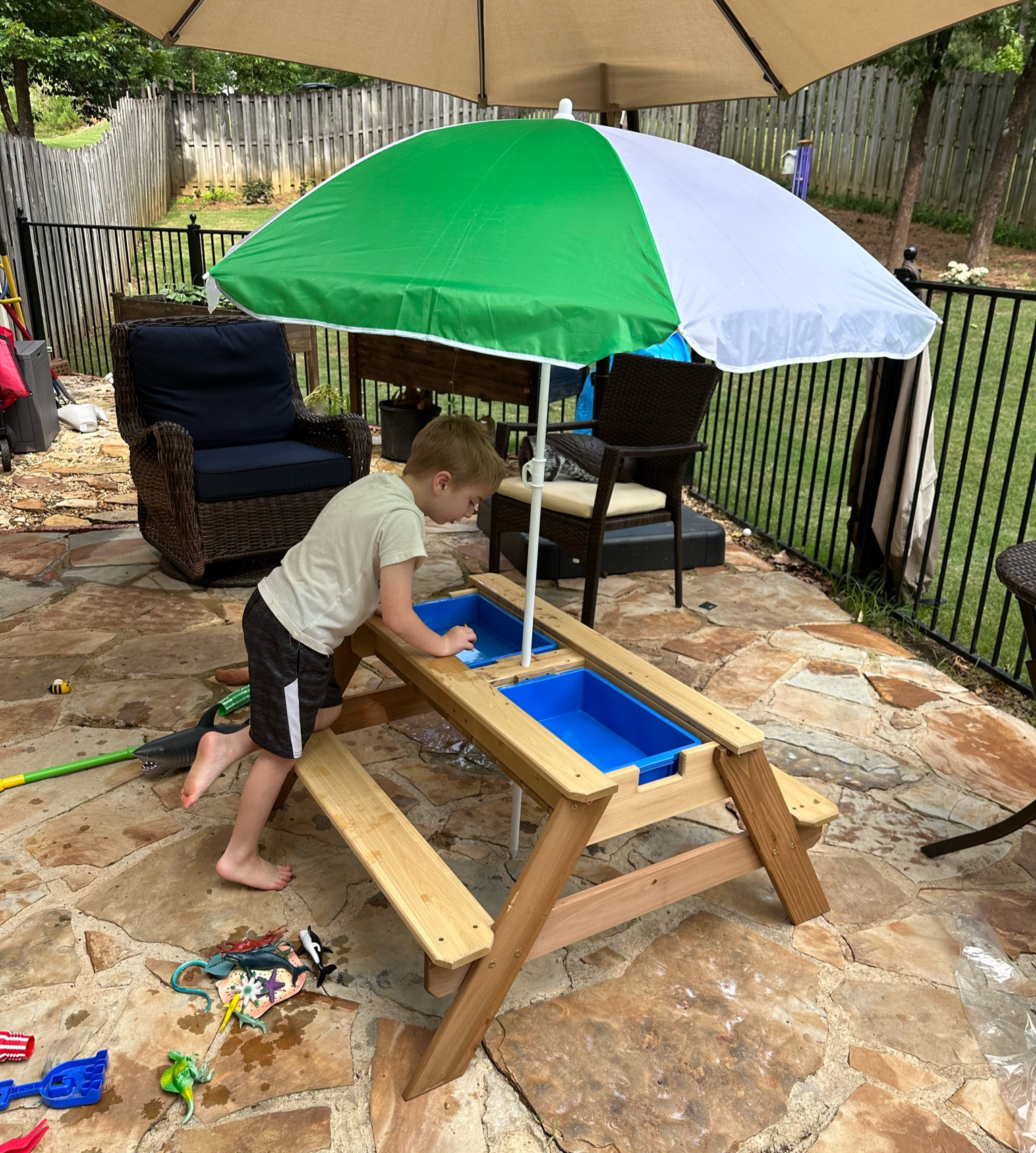 Kids picnic table. Kids outdoor table. Kids table and umbrella 

#LTKhome #LTKkids #LTKfamily
