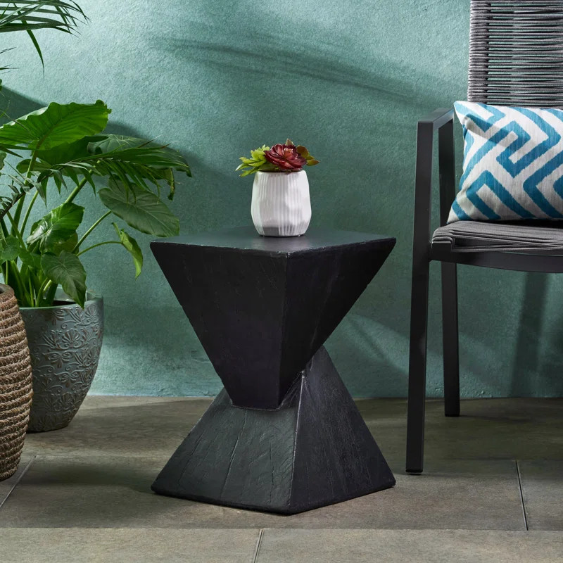 Hurley 18'' Tall Concrete Block End Table | Wayfair North America