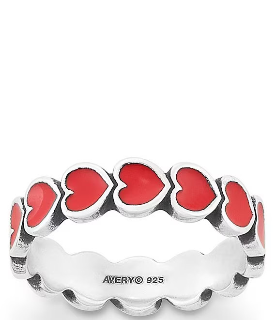 James AveryEnamel Red Connected Hearts Ring | Dillards