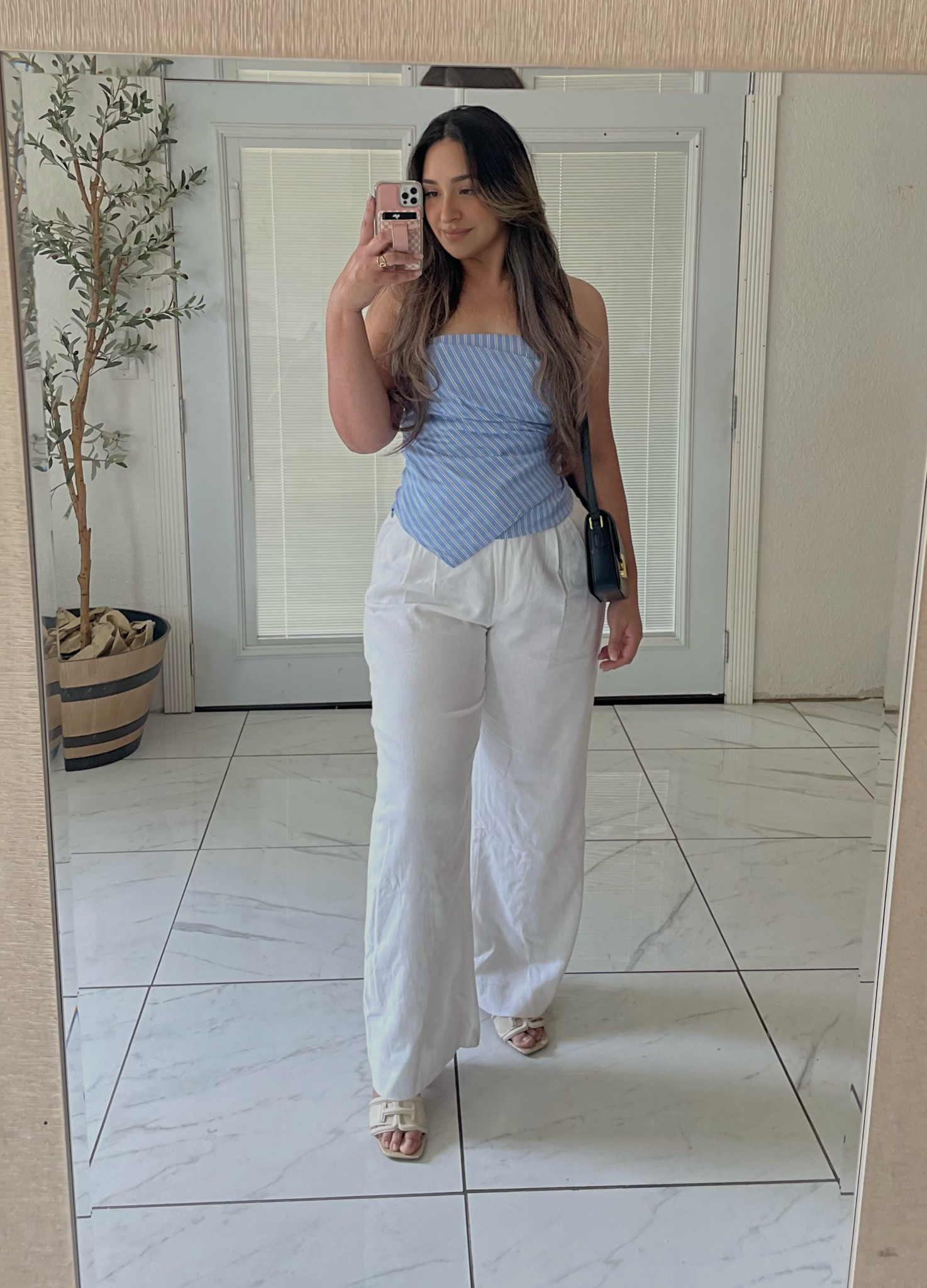 End of summer ootd 
Mango top, Abercrombie linen pants, elevated basics, chic style, Parisian style, 

#LTKStyleTip #LTKShoeCrush #LTKFindsUnder100