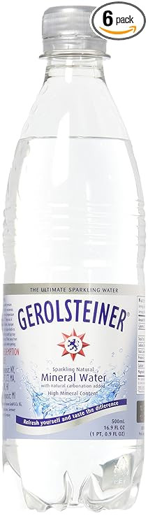 Gerolsteiner Sparkling Mineral Water,16.9 Fl Oz (Pack of 6) | Amazon (US)