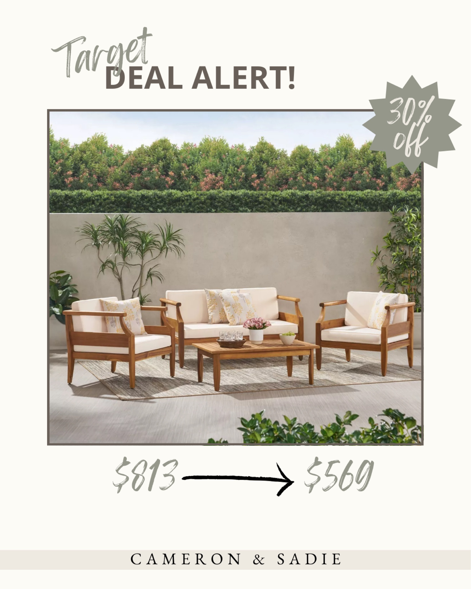 30% off at Target for this cute outdoor furniture set ☺️

#LTKSummerSales #LTKSaleAlert #LTKHome