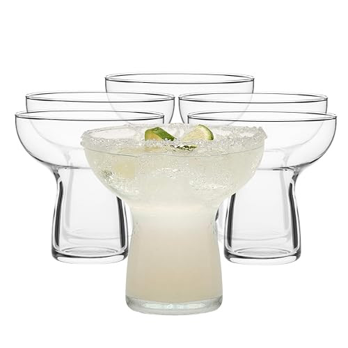 Libbey Stemless Margarita Glasses Set of 6, 10.25 ounces Classic Lightweight Margarita Cups, Fancy Glassware Set for Celebrations | Amazon (US)