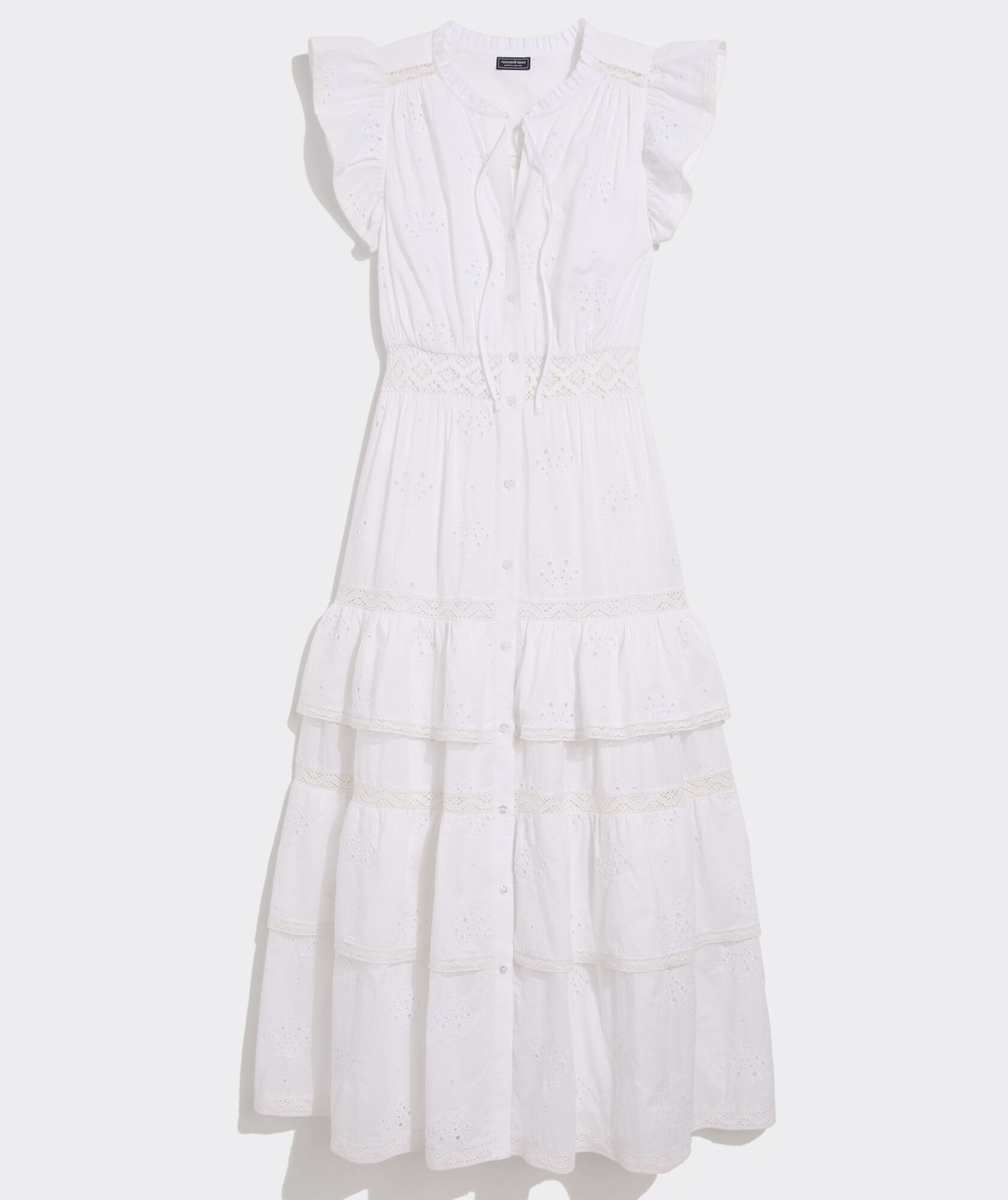 Christine Eyelet Shell Dress | vineyard vines