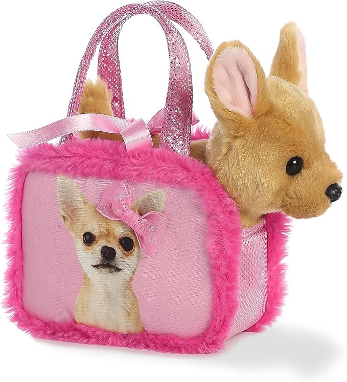 Aurora® Fashionable Fancy Pals™ Pretty in Pink Stuffed Animal - On-The-go Companions - Stylish... | Amazon (US)