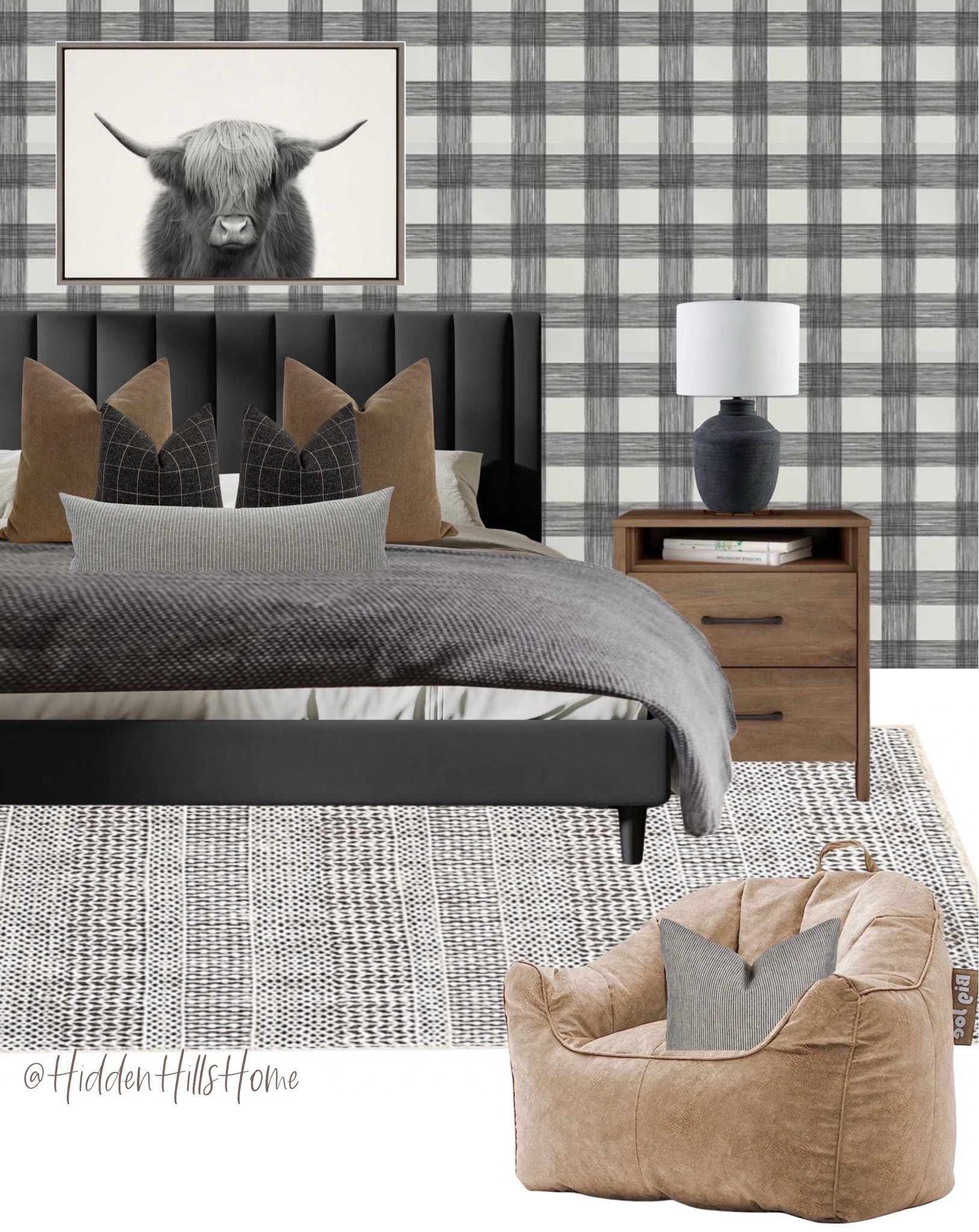 Teen boys bedroom mood board, boys bedroom design, plaid wallpaper for teen boys bedroom, boys room mood board #teens 

#LTKKids #LTKHome #LTKGiftGuide