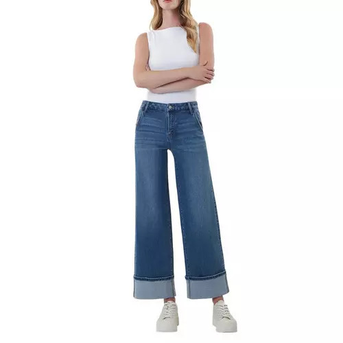 Women's Vervet Slant Pocket Cuffed Wide Leg Jeans | Scheels Sports