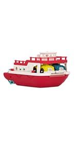 Wonder Wheels by Battat – Large Ferry Boat – Floating Bath Toy Boat with Cars & Realistic Pro... | Amazon (US)