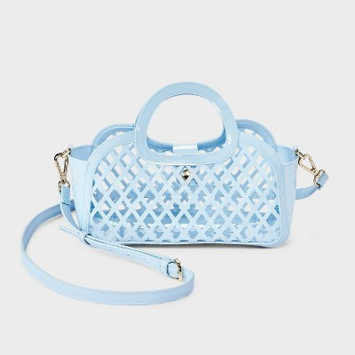 TPU Mini Cage Tote Crossbody Bag - A New Day™ Blue | Target