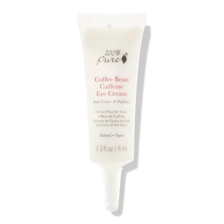 100% PURE Coffee Bean TMA3 Caffeine Eye Cream Refresh & Under Eye Treatment Reduce Puffiness Dark Circles Wrinkles with Green Tea Rose Hip Vitamin E - Youthful Vibrant Eyes - Vegan - .3 oz | Walmart (US)