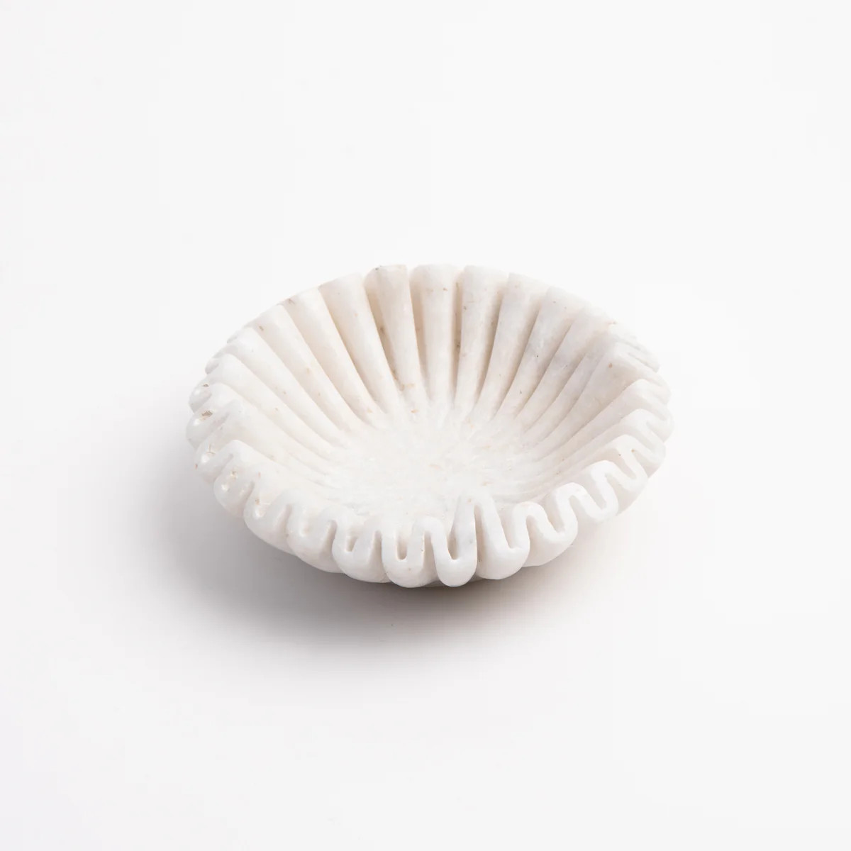 Mariella Marble Fluted Dish | The Addison West
