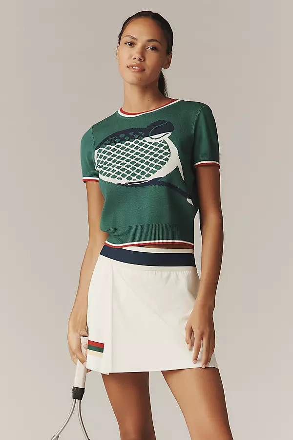 x Anthropologie Colorblock Tennis Skirt | Anthropologie (US)