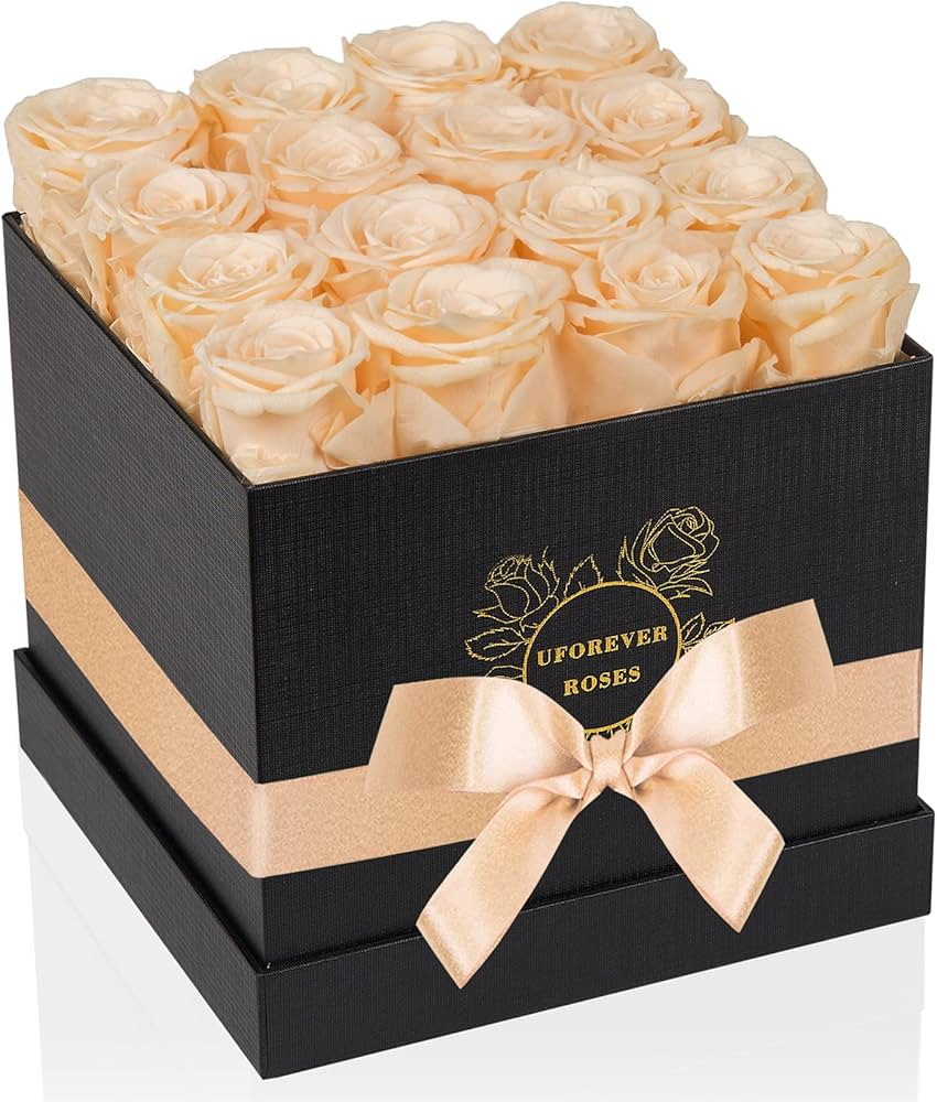 16-Piece Preserved Roses in a Box Valentines Day Roses for Her Mothers Day Roses, Flowers for Del... | Amazon (US)