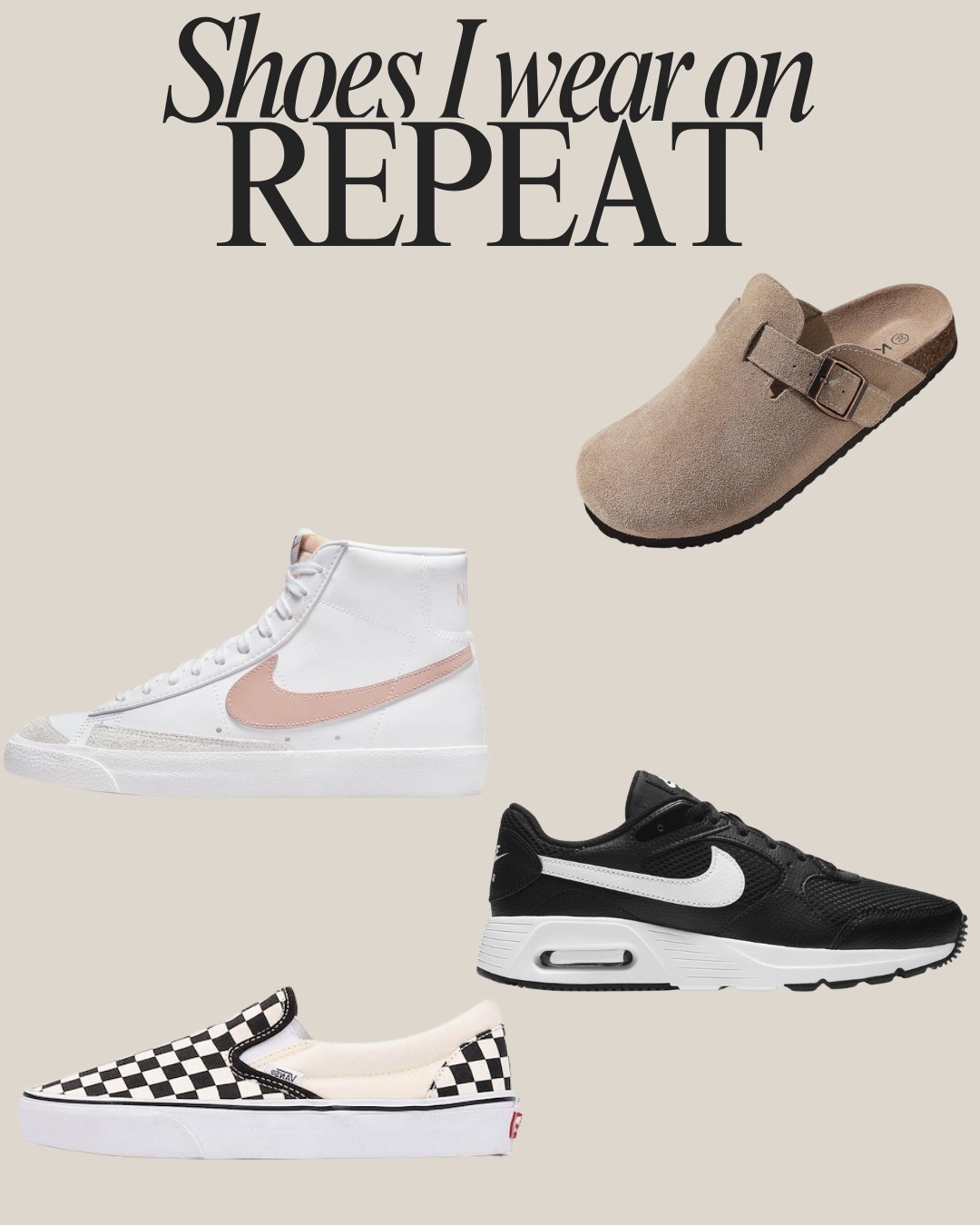 If it’s not comfy and cute, I’m not wearing it 😅 These are my go-to shoes for everyday mom life — easy to style, practical, and on constant rotation. I linked the exact pairs (or the closest match) so you can shop them too.
#LTKStyle #MomStyle #EverydayShoes #SneakerStyle #CasualOutfits #LTKFinds #ComfortFirst

#LTKootd #LTKgrwm #LTKdayinmylife