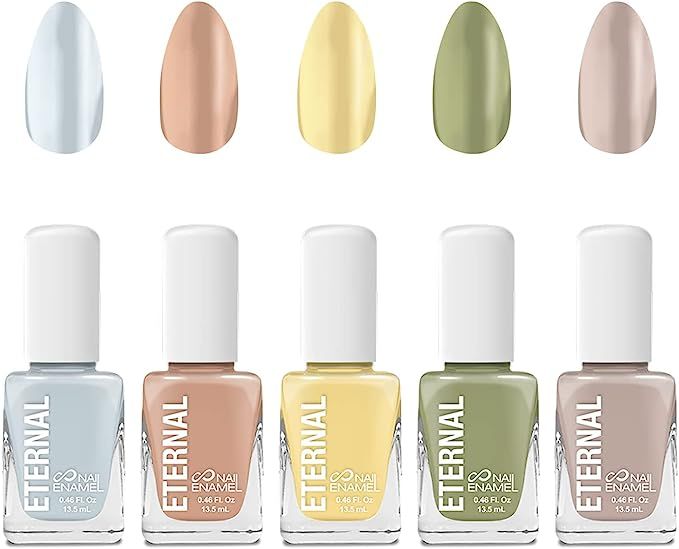 Eternal Collection – 5 Piece Set: Long Lasting, Quick Dry, Mirror Shine Nail Polish – Hardene... | Amazon (US)