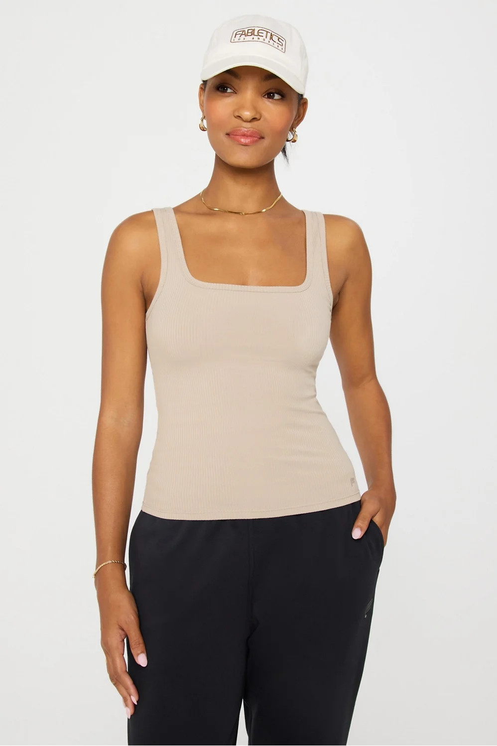 Daily Rib Square Neck Tank | Fabletics