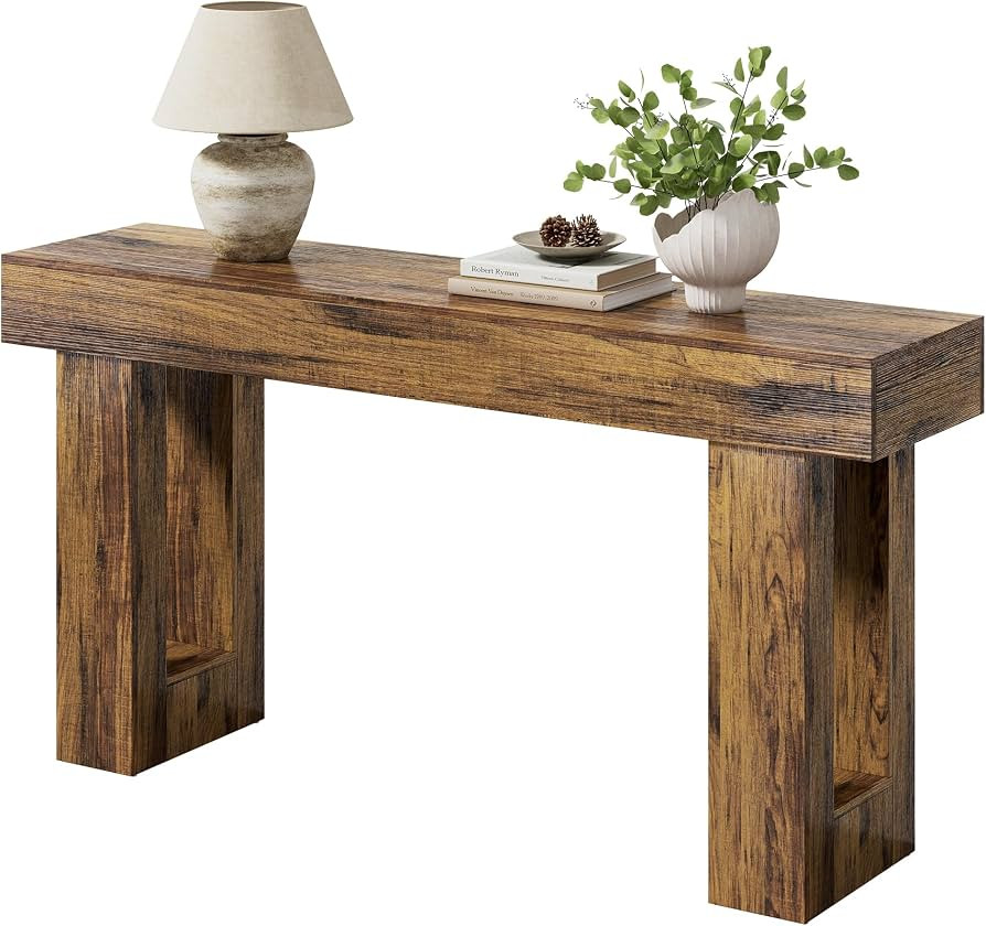 LITTLE TREE 63-Inch Long Console Tables for Entryway, Large Sofa Table Behind Couch, Wooden Entry... | Amazon (US)
