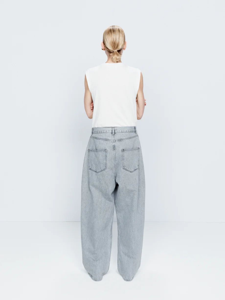 Drop organic-cotton low-rise baggy jeans | Raey | Matches (UK)