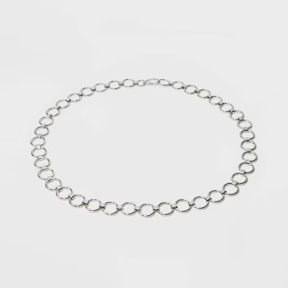 Women's Silver Chain Belt - Wild Fable™ Silver | Target