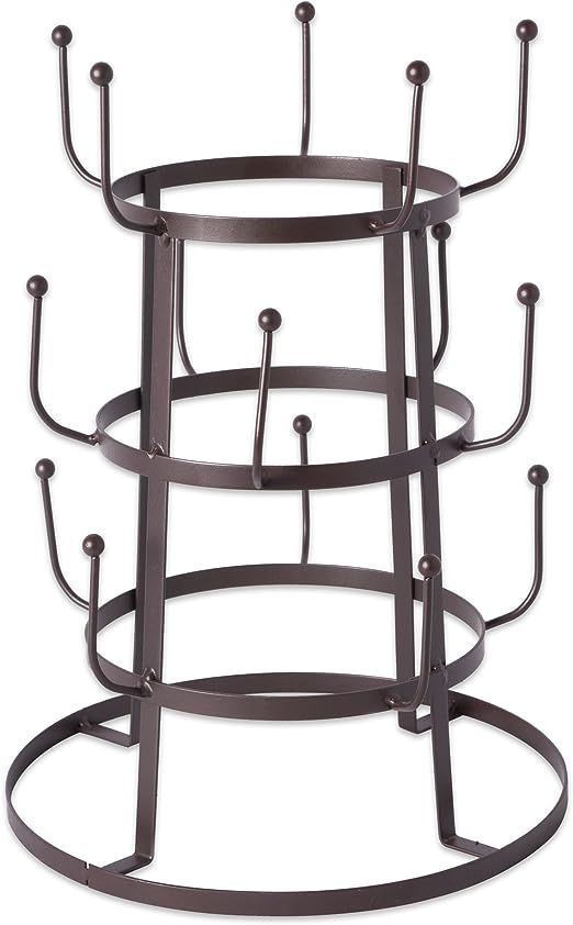 DII Metal Kitchen Storage Collection 3-Tier Mug Tree Stand, 9.5x12.75, Rustic Bronze | Amazon (US)
